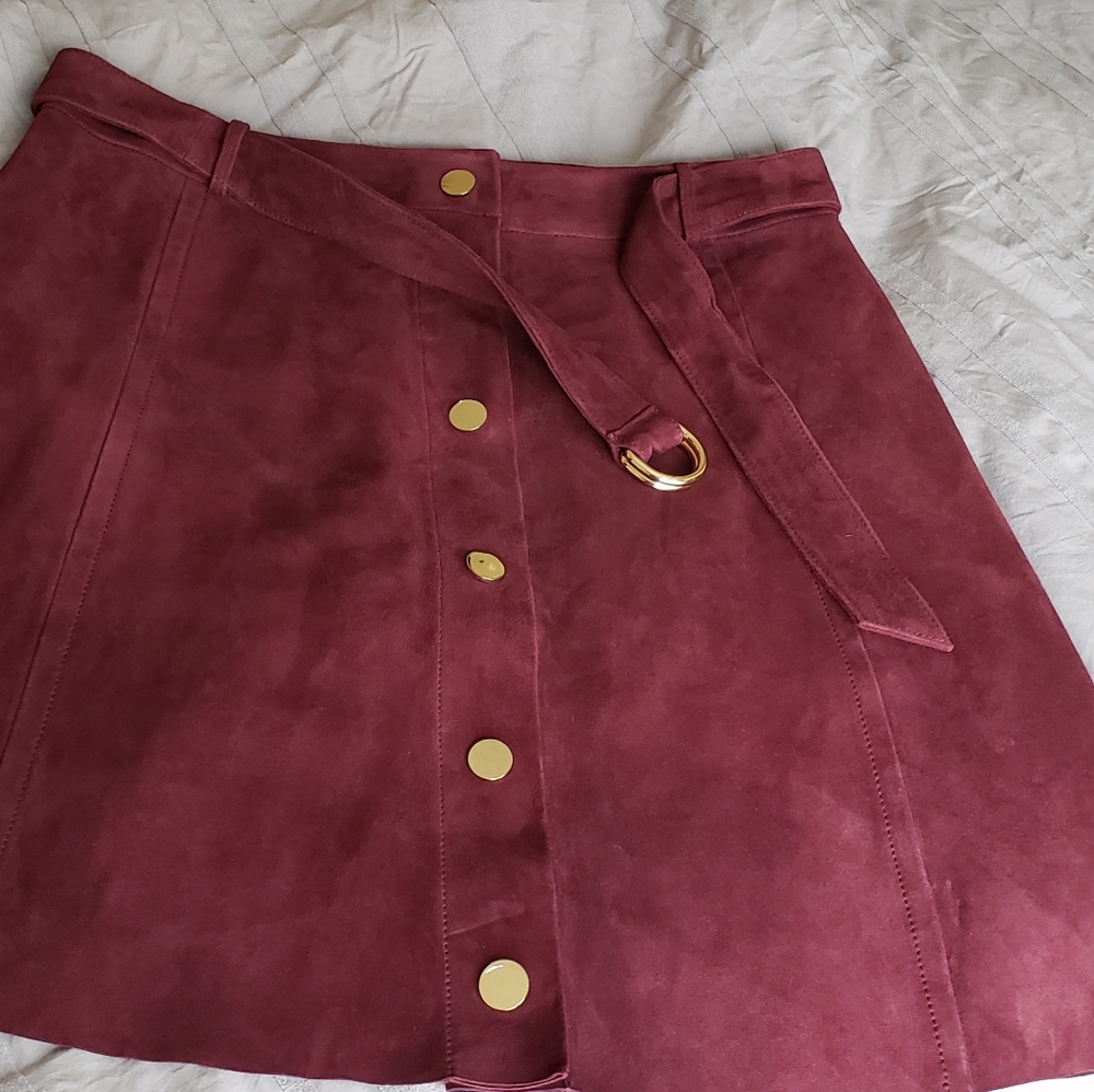 Kate Spade New York suede skirt NWOT Size 12